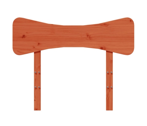 Cabecero de cama madera maciza de pino marrón cera 75 cm