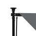 Toldo retráctil de tela y acero gris antracita 350x150 cm
