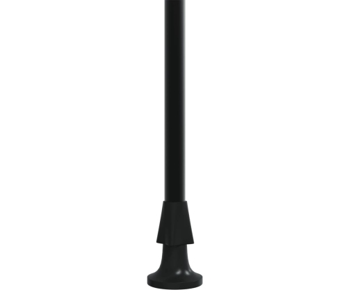 Toldo retráctil de tela y acero gris antracita 350x150 cm