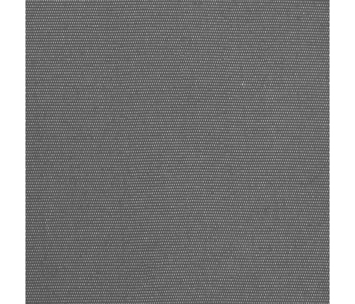 Toldo retráctil de tela y acero gris antracita 350x150 cm
