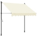 Toldo retráctil tela y acero crema 200x150 cm