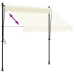 Toldo retráctil tela y acero crema 200x150 cm