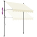 Toldo retráctil tela y acero crema 200x150 cm