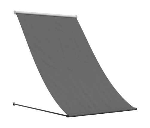 Toldo retráctil de tela y acero gris antracita 150x150 cm