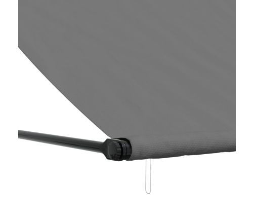 Toldo retráctil de tela y acero gris antracita 200x150 cm