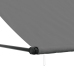 Toldo retráctil de tela y acero gris antracita 250x150 cm