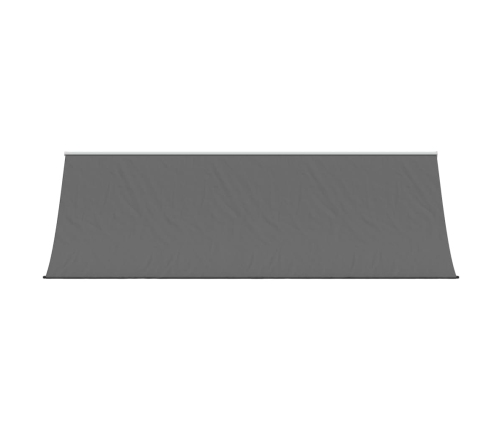 Toldo retráctil de tela y acero gris antracita 350x150 cm