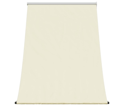 Toldo retráctil de tela y acero crema 150x150 cm