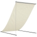 Toldo retráctil de tela y acero crema 150x150 cm