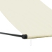 Toldo retráctil de tela y acero crema 150x150 cm