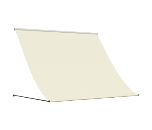 Toldo retráctil tela y acero crema 200x150 cm