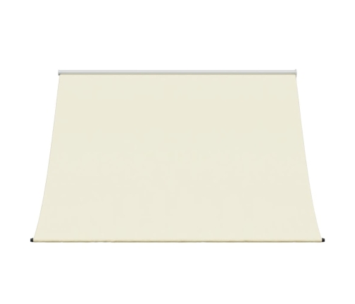 Toldo retráctil de tela y acero crema 250x150 cm