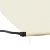 Toldo retráctil de tela y acero crema 250x150 cm