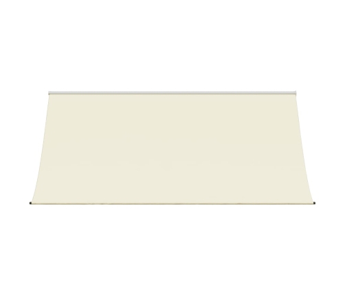 Toldo retráctil de tela y acero crema 300x150 cm