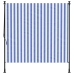 Persiana enrollable exterior tela acero azul blanco 200x270 cm