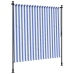 Persiana enrollable exterior tela acero azul blanco 200x270 cm