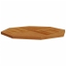 Tablero de mesa octogonal de madera maciza de teca 70x70x2,5 cm