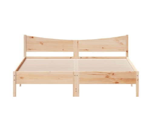 Estructura de cama sin colchón madera maciza de pino 180x200 cm