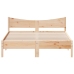 Estructura de cama sin colchón madera maciza de pino 160x200 cm
