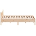 Estructura de cama sin colchón madera maciza de pino 160x200 cm
