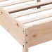 Estructura de cama sin colchón madera maciza de pino 160x200 cm