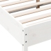 Estructura de cama sin colchón madera de pino blanca 150x200 cm