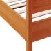 Estructura de cama sin colchón madera de pino marrón 90x200 cm