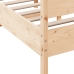 Estructura de cama sin colchón madera maciza de pino 140x190 cm