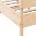 Estructura de cama sin colchón madera maciza de pino 135x190 cm