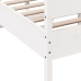 Estructura de cama sin colchón madera maciza blanca 120x190 cm