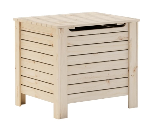 Caja de almacenaje con tapa RANA madera maciza pino 60x49x54 cm