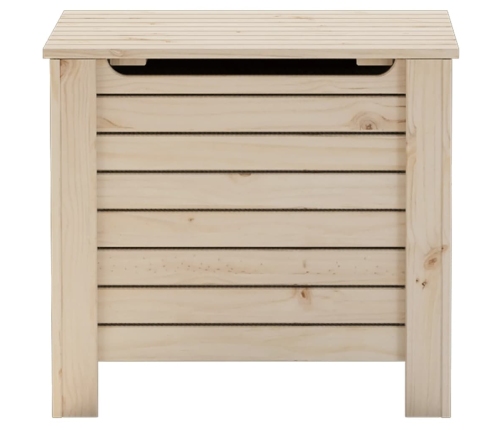 Caja de almacenaje con tapa RANA madera maciza pino 60x49x54 cm