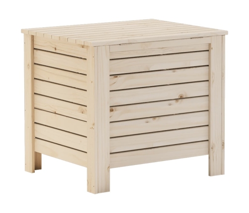 Caja de almacenaje con tapa RANA madera maciza pino 60x49x54 cm