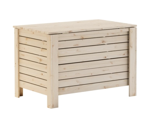 Caja de almacenaje con tapa RANA madera maciza pino 80x49x54 cm