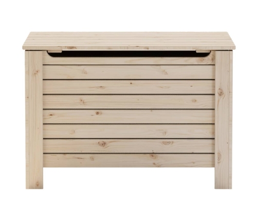 Caja de almacenaje con tapa RANA madera maciza pino 100x49x54cm