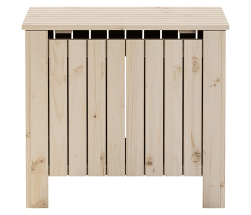 Caja de almacenaje con tapa RANA madera maciza pino 60x49x54 cm