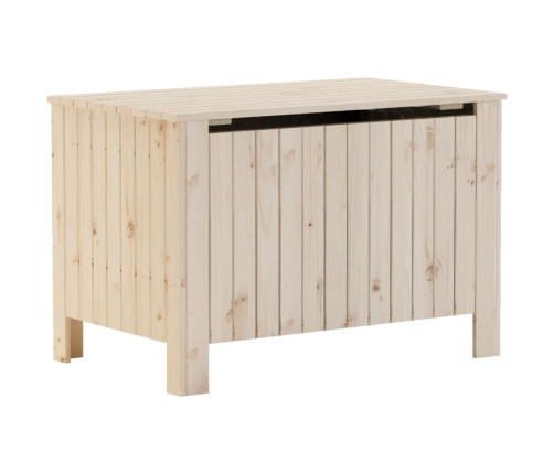 Caja de almacenaje con tapa RANA madera maciza pino 80x49x54 cm