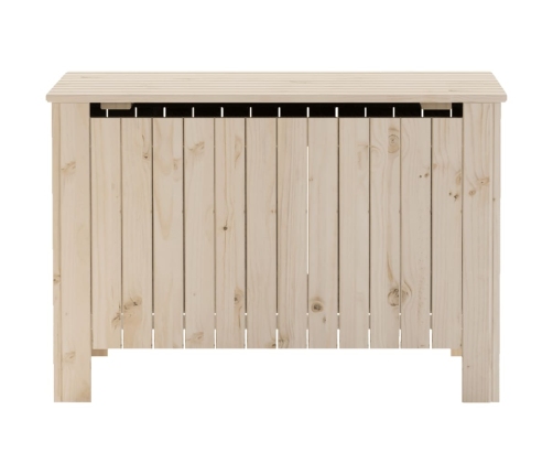 Caja de almacenaje con tapa RANA madera maciza pino 80x49x54 cm