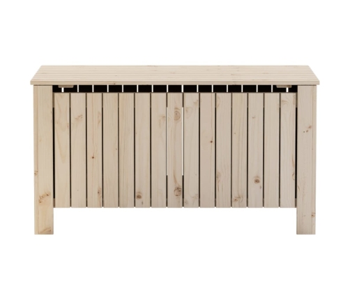 Caja de almacenaje con tapa RANA madera maciza pino 100x49x54cm