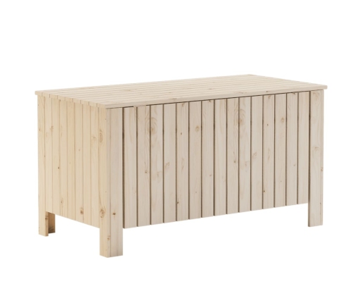 Caja de almacenaje con tapa RANA madera maciza pino 100x49x54cm