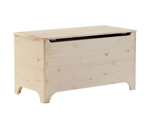 Caja de almacenaje con tapa RANA madera maciza pino 100x49x54cm