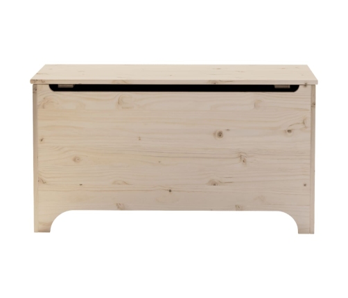 Caja de almacenaje con tapa RANA madera maciza pino 100x49x54cm