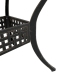 Juego de comedor de jardín 5 piezas aluminio fundido bronce
