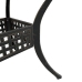 Juego de comedor de jardín 5 piezas aluminio fundido bronce