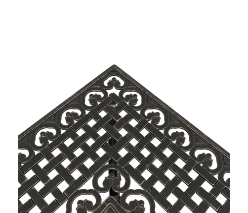 Juego de comedor de jardín 5 piezas aluminio fundido bronce