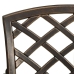Juego de comedor de jardín 5 piezas aluminio fundido bronce