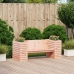 Banco con jardineras madera maciza Douglas 167,5x60x65 cm