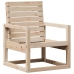 Silla de jardín madera maciza de pino 57,5x63x76 cm