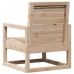 Silla de jardín madera maciza de pino 57,5x63x76 cm