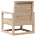 Juego de muebles de jardín 3 piezas madera maciza de pino